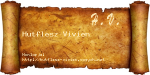 Hutflesz Vivien névjegykártya